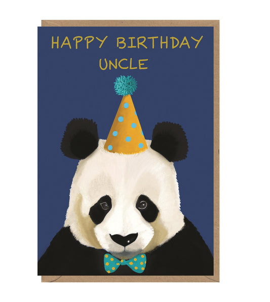 Giant Panda Uncle Birthday Card
