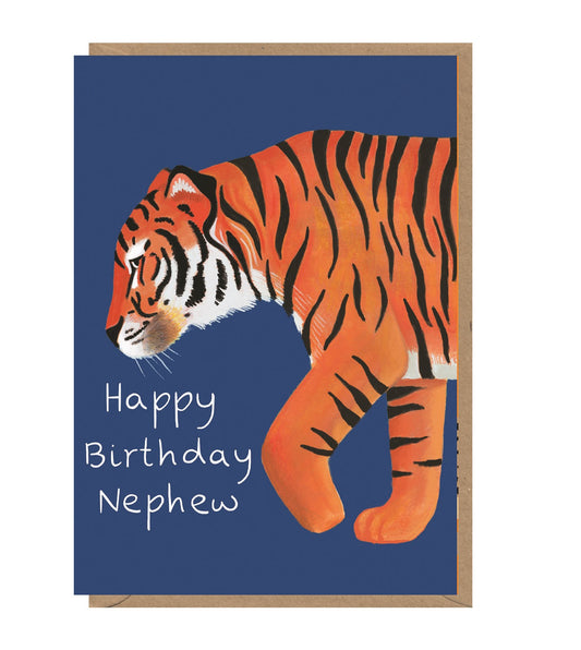 Tiger Nephew Birthday Card