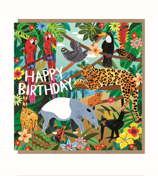 Jungle Birthday (Large Card)
