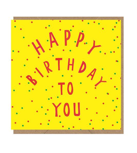 Happy Birthday to You Yellow