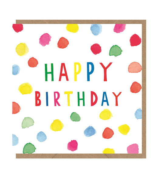 Happy Birthday Neon Dots