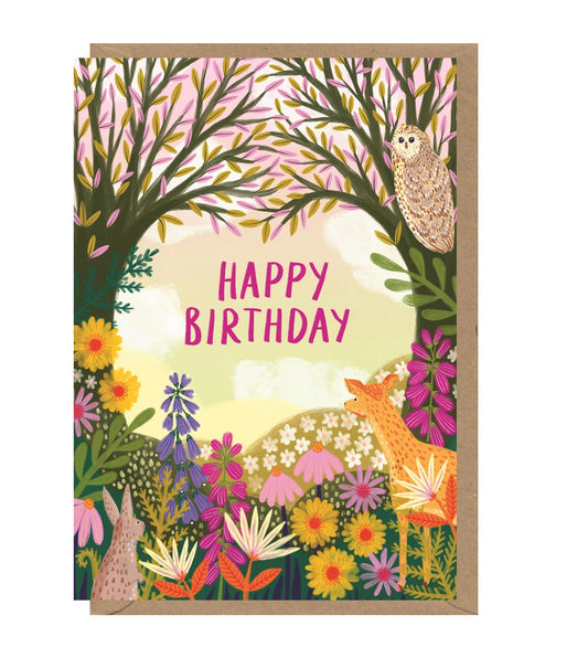 Enchanted Woods Birthday Card