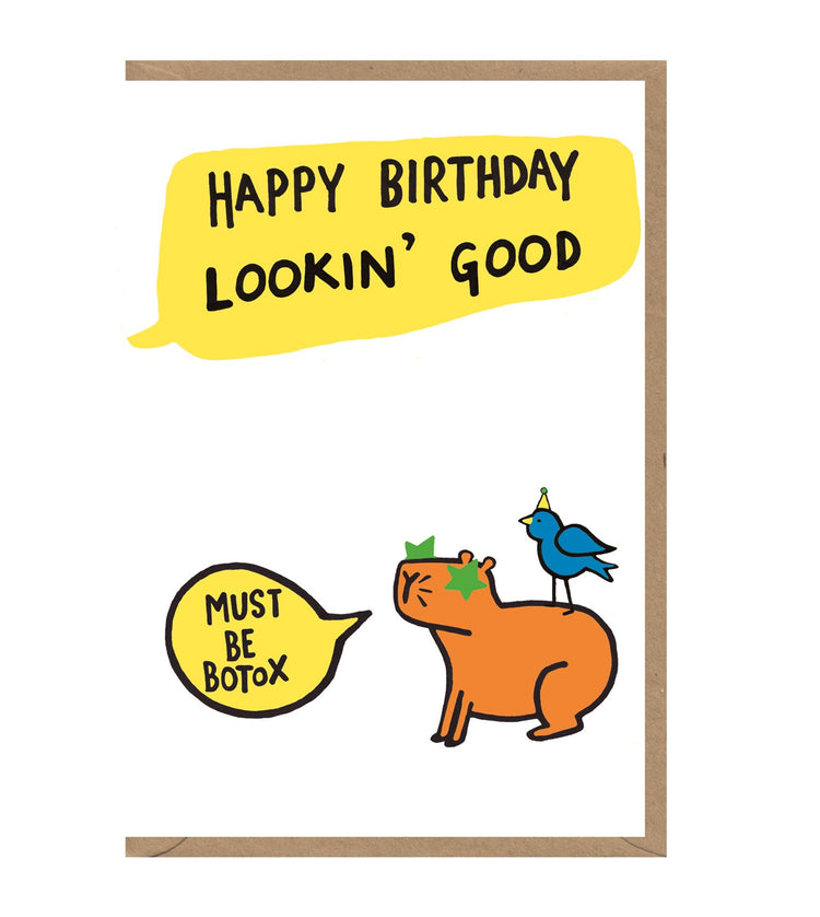Botox Birthday Card
