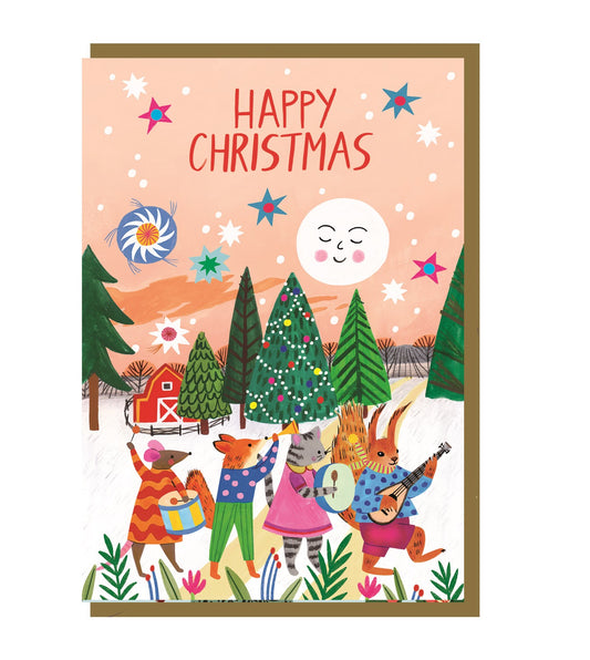 Happy Christmas Band Card
