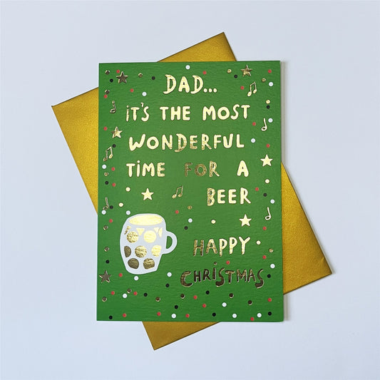 Dad Beer Xmas Card