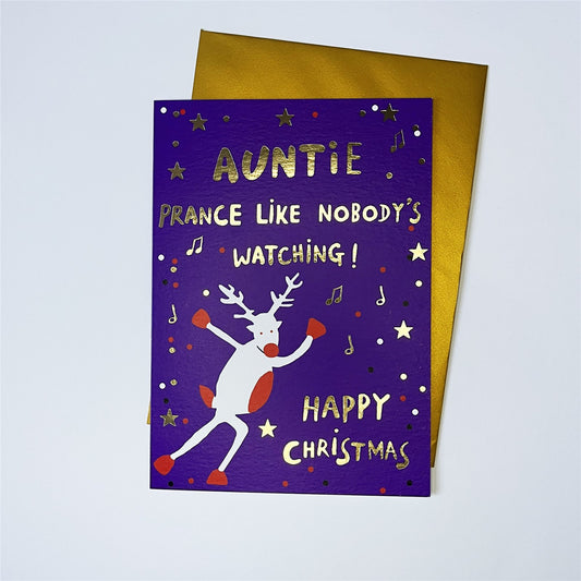Auntie Prance Xmas Card