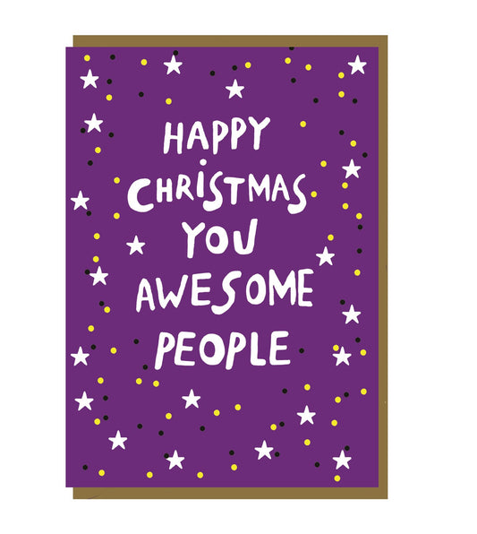 Happy Christmas Awesome People Card