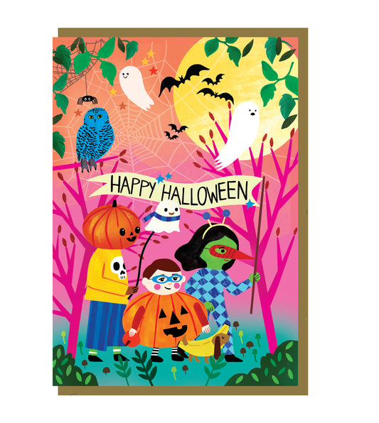 Halloween Parade Greeting Card