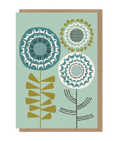 Stems on blue by Eloise Renouf