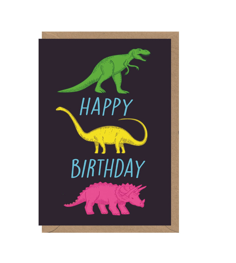 Birthday Dinosaurs Card