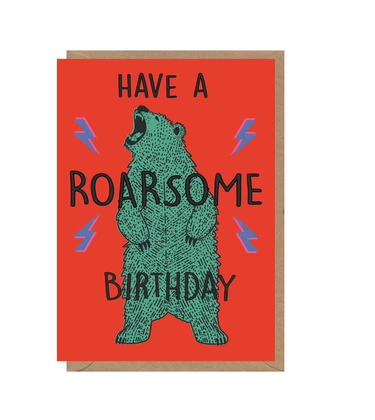 Roarsome Birthday Card
