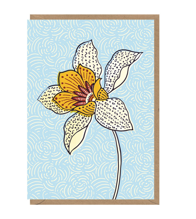 Blue Aquilegia Card
