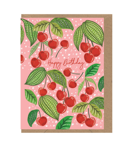 Birthday Cherries Card