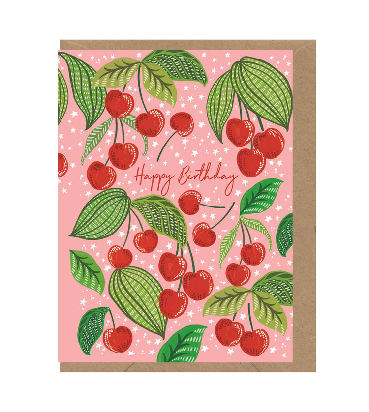Birthday Cherries Card