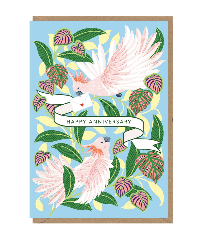 Happy Anniversary Birds Card