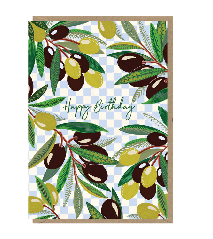 Olives Birthday Card