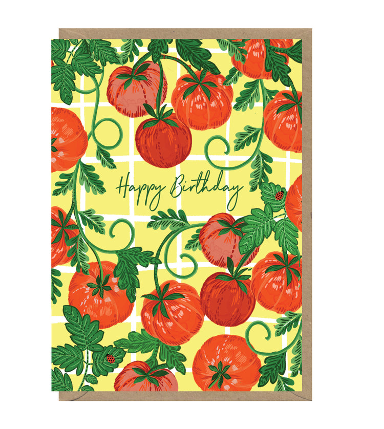 Tomatoes Birthday Card
