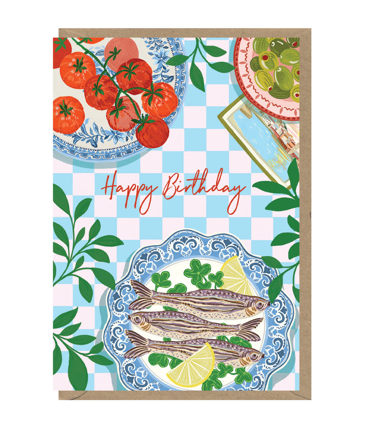 Sardines Birthday Card
