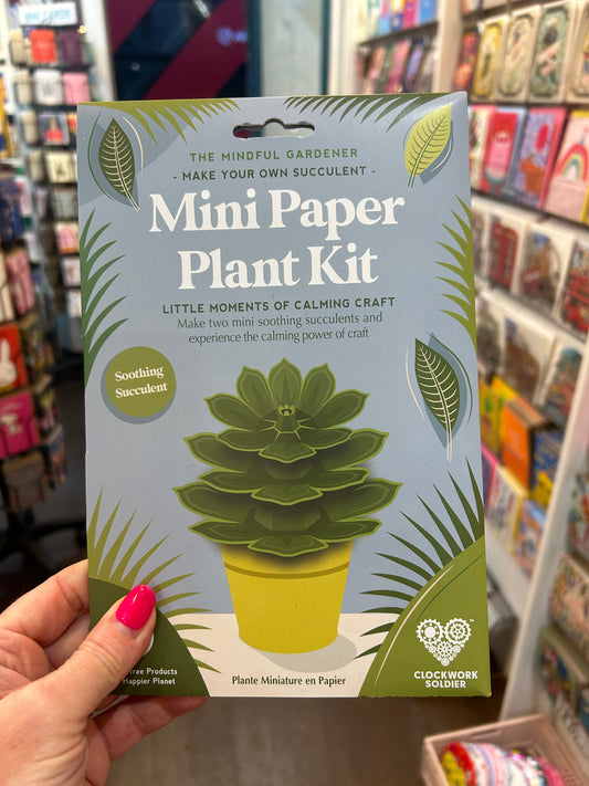 Make Your Own Mini Paper Paper Succulent Kit