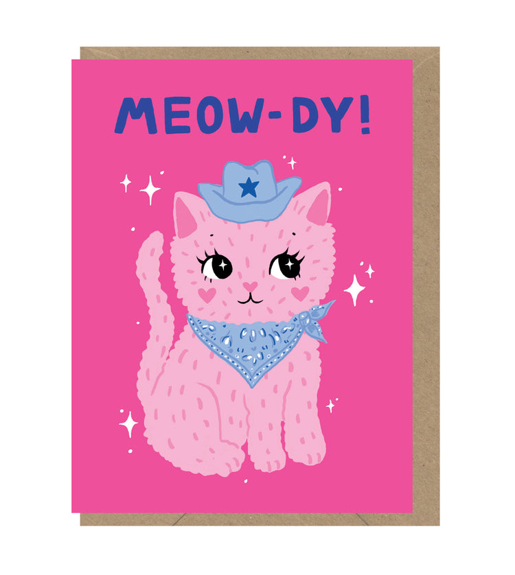 Meow-dy Blank Mini Card