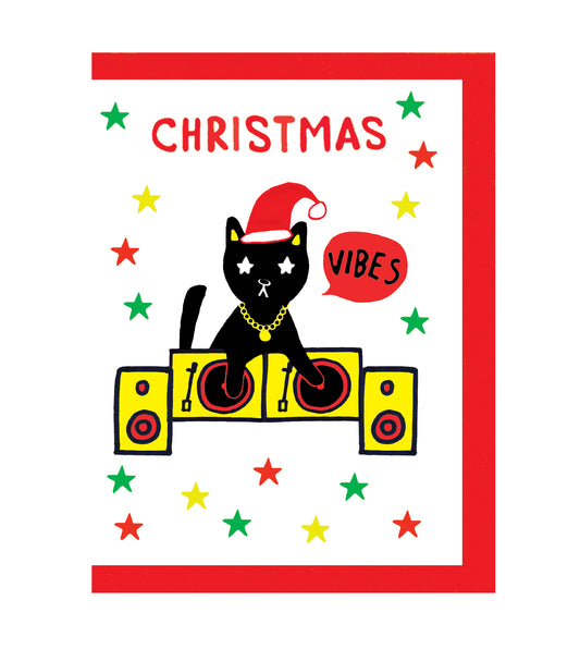 Christmas Cat Vibes Card