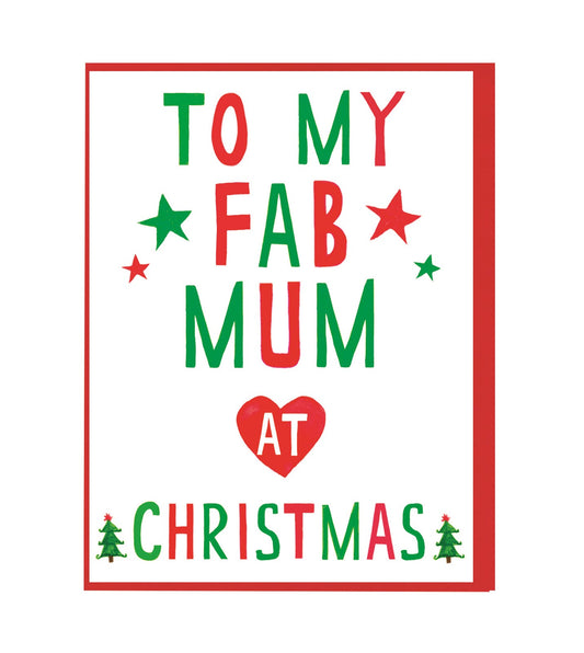 Xmas Fab Mum Mini Card