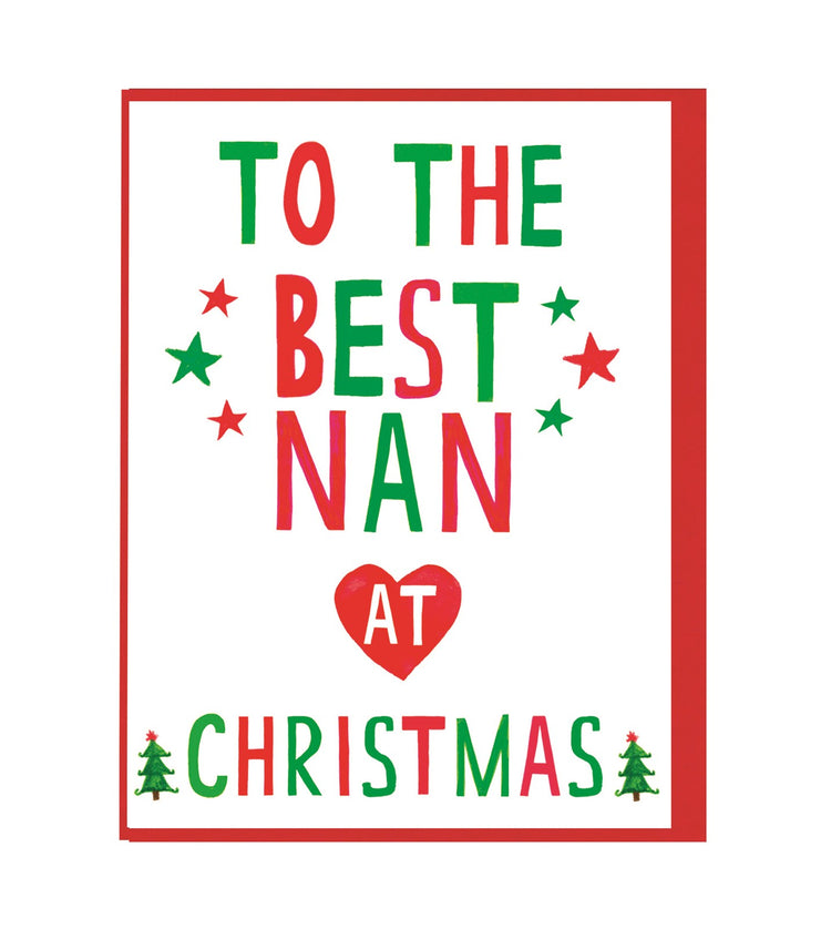 Xmas Best Nan Mini Card