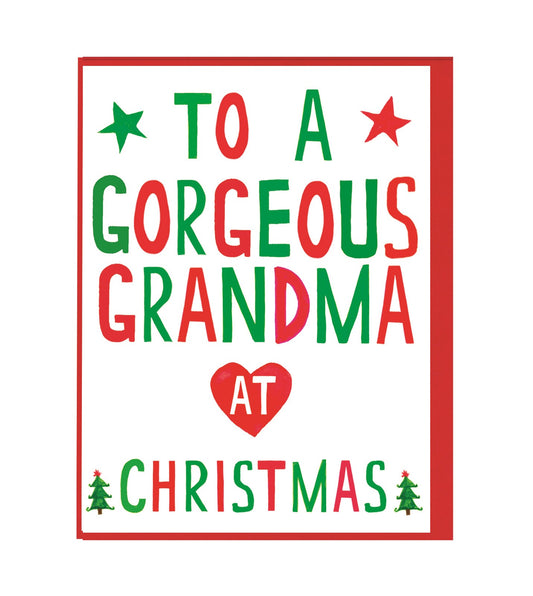 Xmas Gorgeous Grandma Mini Card