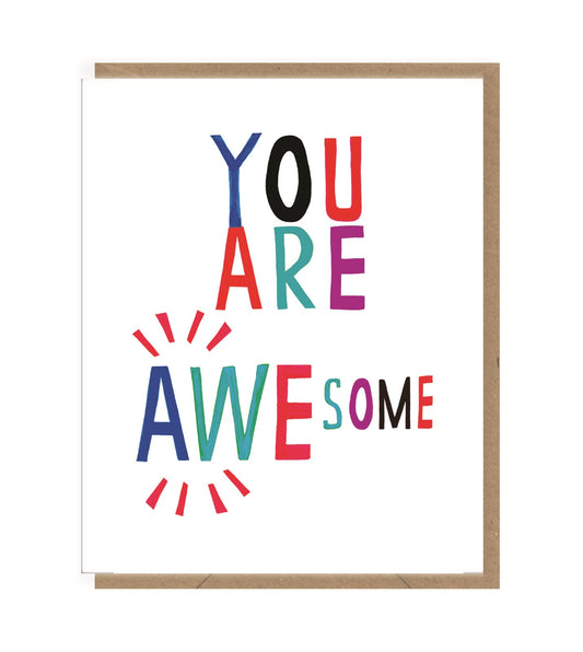 You Are Awesome Mini Card