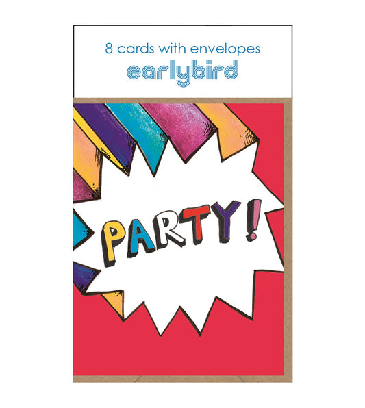 Pop Party Invite Pack (Red)