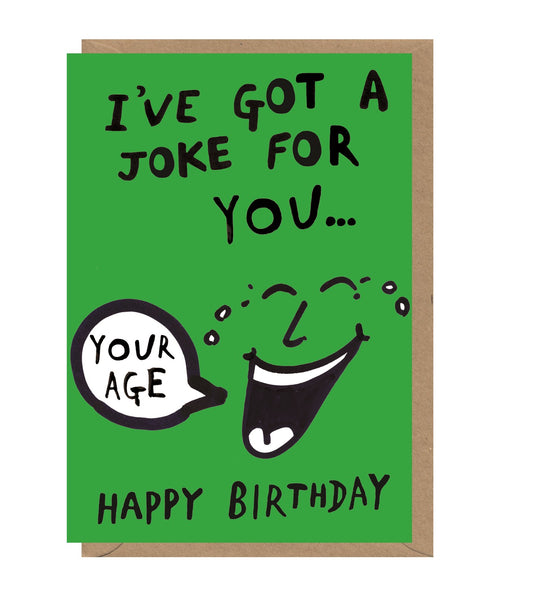 Joke For You Birthday Card