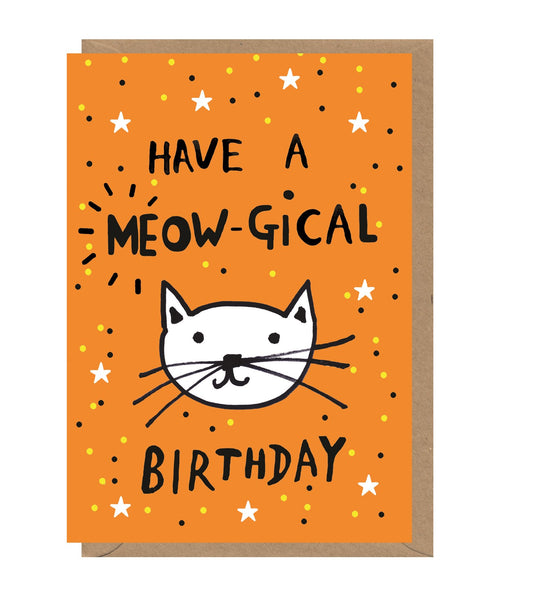 Meow-gical Birthday Card