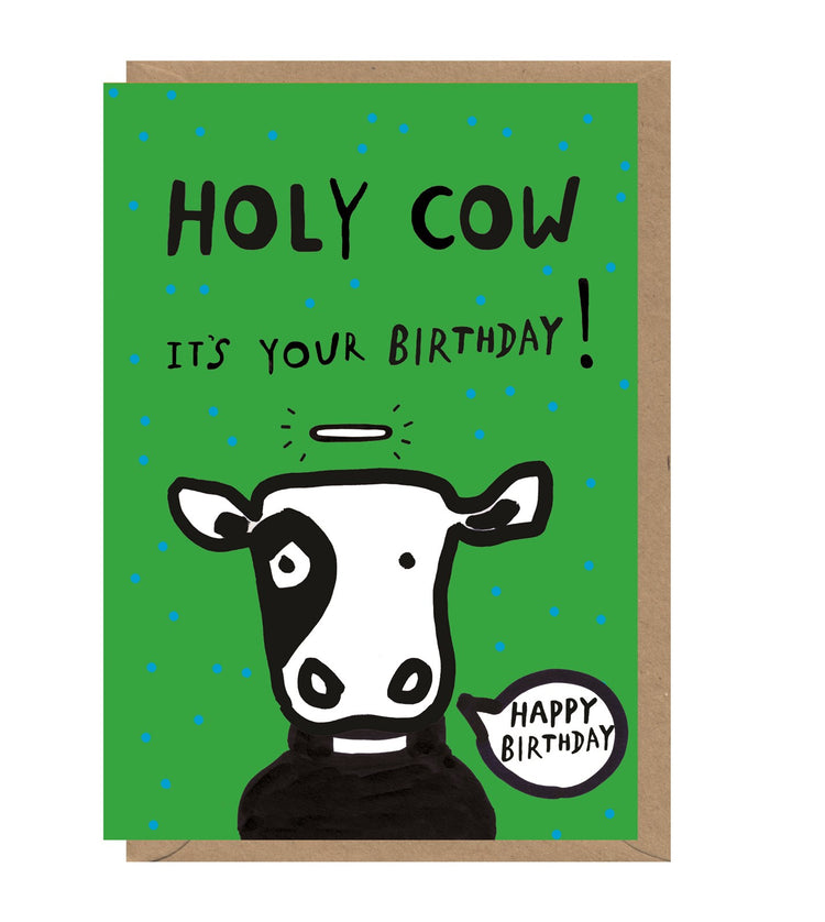 Holy Cow Birthday Card