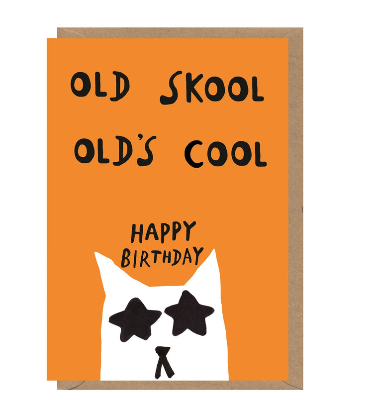 Old Skool Birthday Card