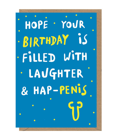 Hap-penis Birthday Card