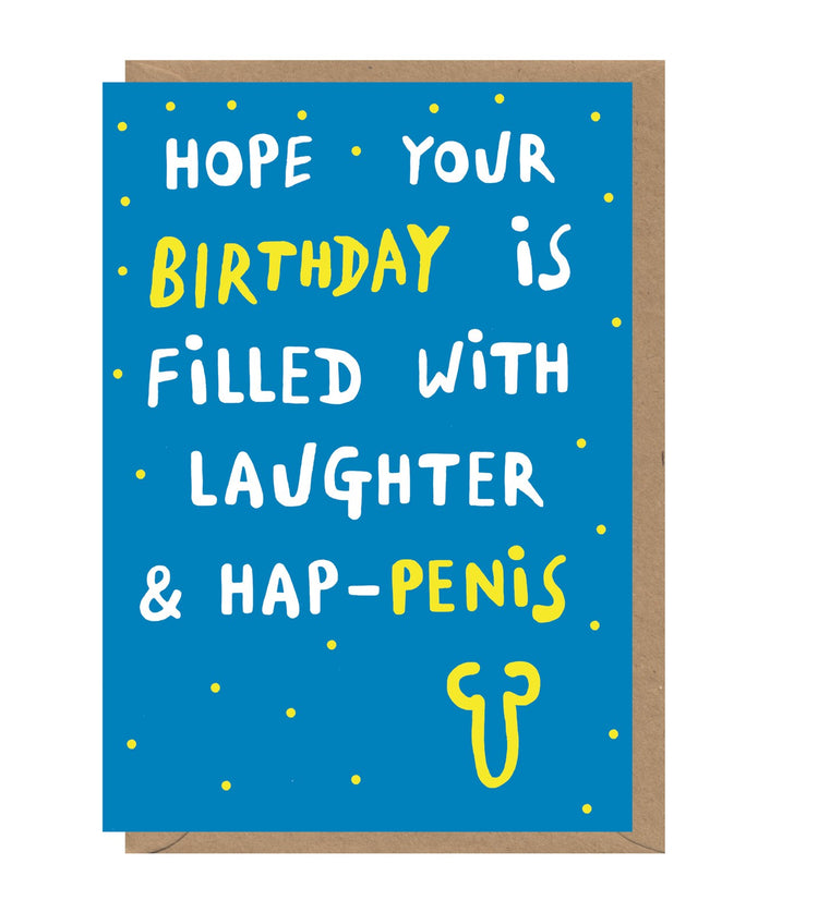 Hap-penis Birthday Card