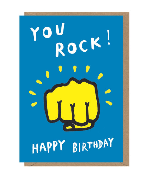 You Rock Birthday Card