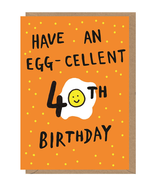 40 Egg-cellent Birthday Card
