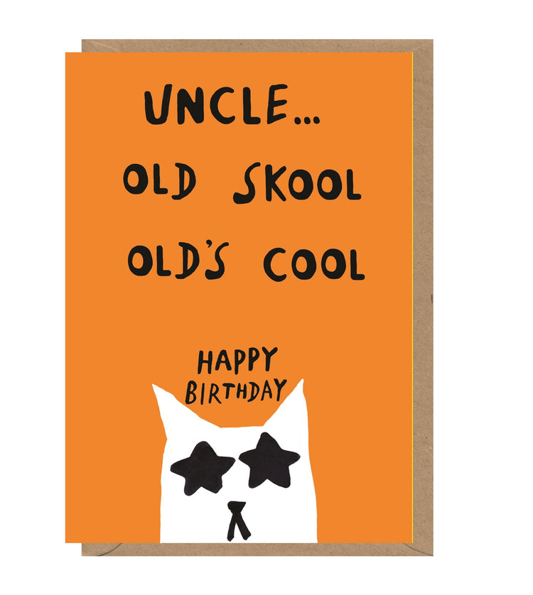 Uncle Old Skool Birthday Card