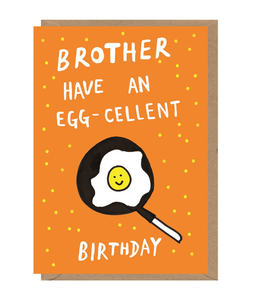 Brother Egg-Cellent Birthday Card