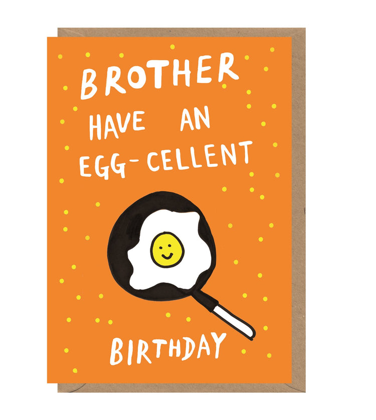 Brother Egg-Cellent Birthday Card
