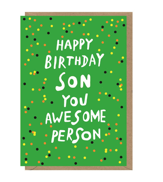 Son Awesome Birthday Card