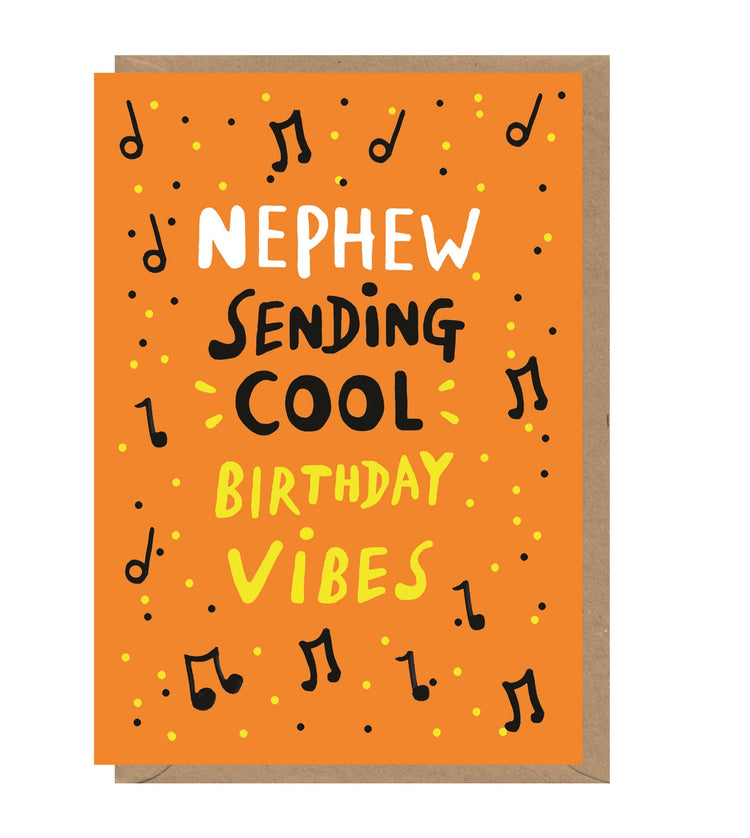 Nephew Cool Vibes Birthday Card