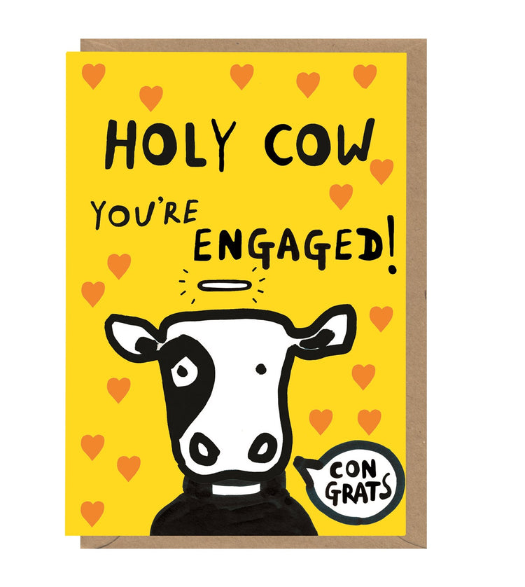 Holy Cow Youre Engaged Card