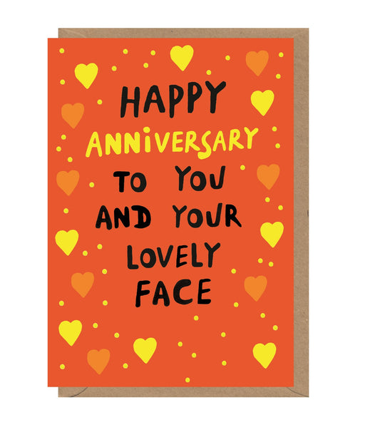 Anniversary - Lovely face Card
