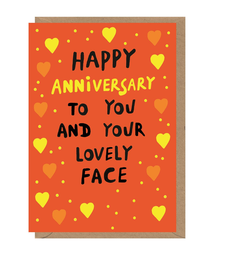 Anniversary - Lovely face Card