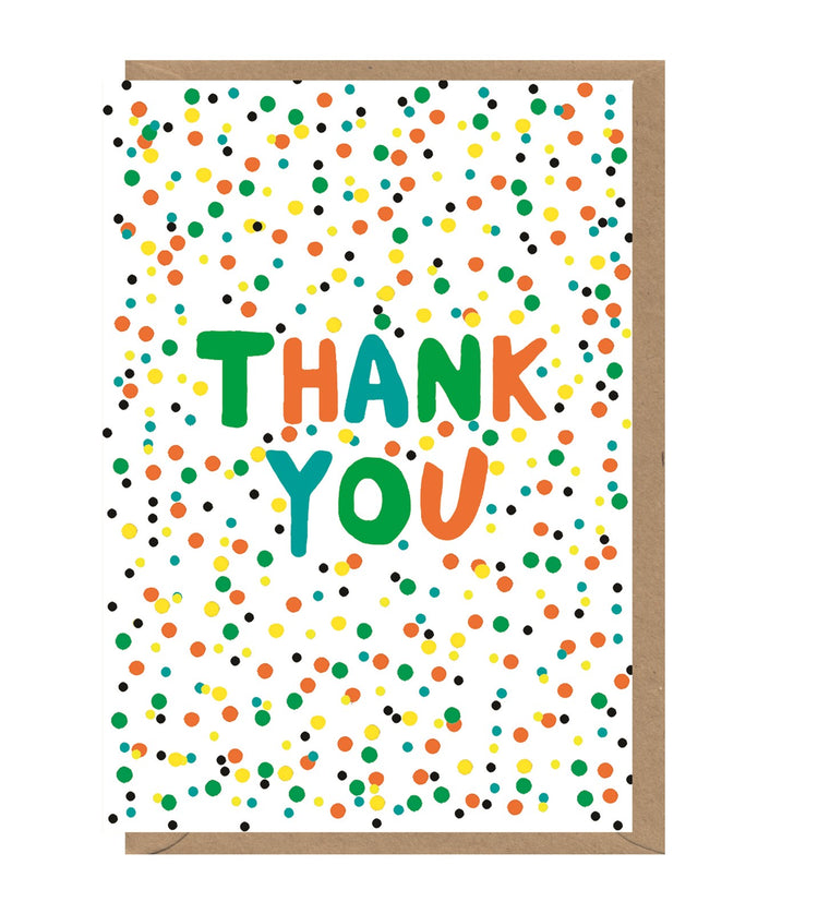 Neon Thank You Card