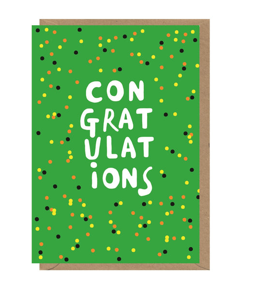Neon Congratulations Card