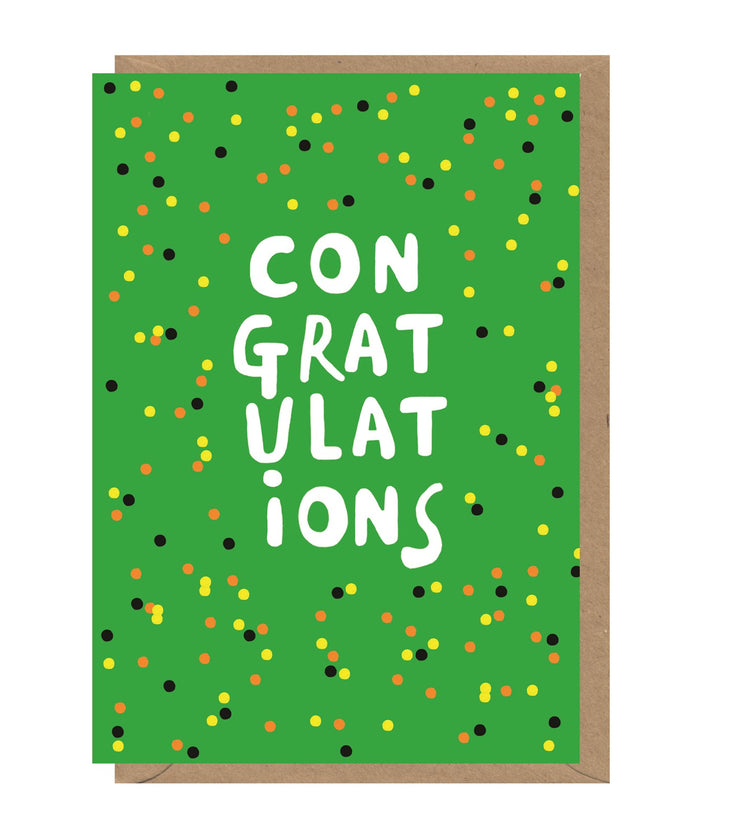 Neon Congratulations Card