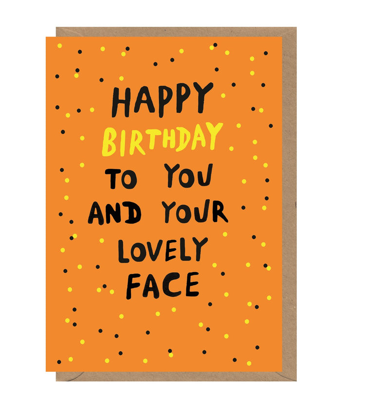 Lovely Face Birthday Card